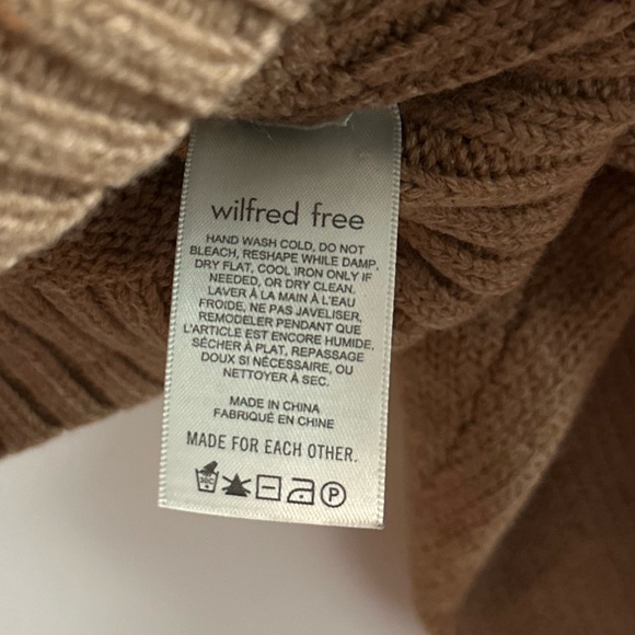 Aritzia Wilfred free Brown Heinen Sweater - Picture 4 of 4